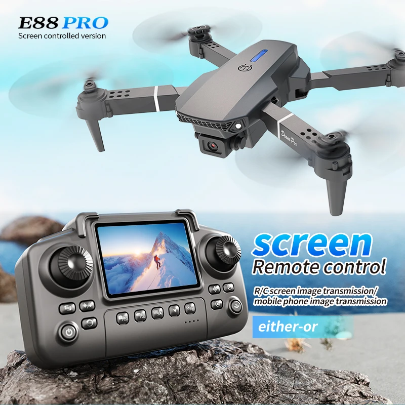 Kids Outdoor Play Equipment - Drone professionale E88 PRO con schermo