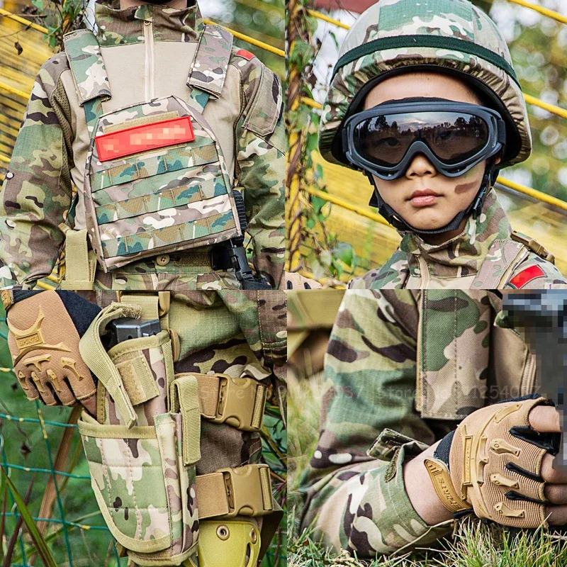 Kids Outdoor Jumpsuit - Tuta mimetica tattica per bambini Uniforme