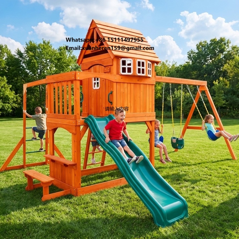 Kids Outdoor Monkey Bar Set - Grande Attrezzatura da Gioco per Esterni,