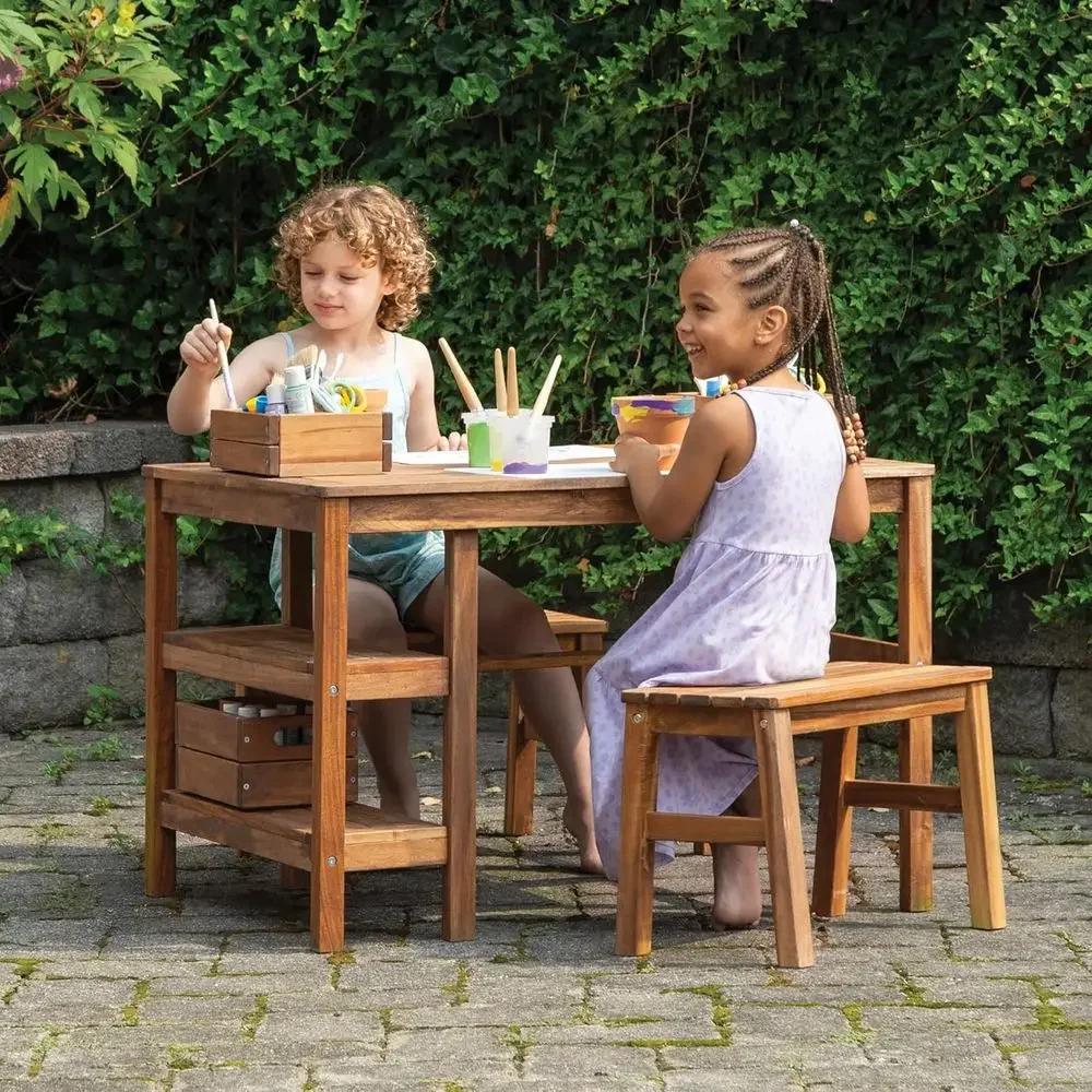 Kids Outdoor Wooden Playset - Set da Esterno per Bambini con