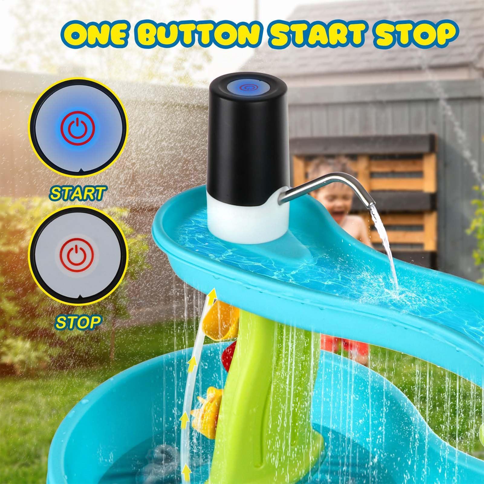 Kids Outdoor Table - Piccola Pompa d'Acqua Ricaricabile Senza Fili,
