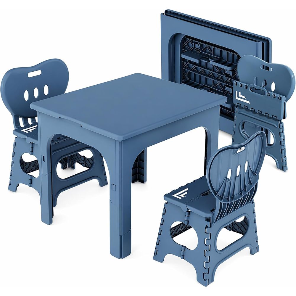 Kids Outdoor Table - Set Tavolo e Sedie Pieghevoli, Tavolo