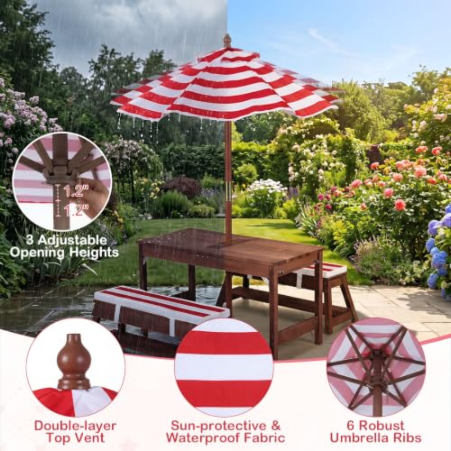 Kids Outdoor Table - Tavolo da picnic per bambini da