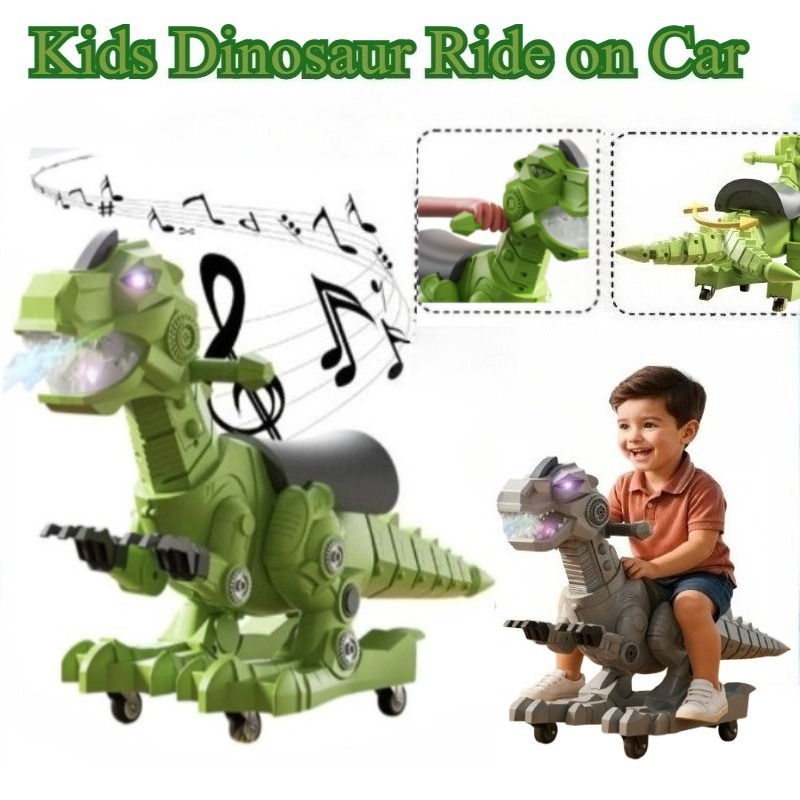 Kids Outdoor Car - Giro di dinosauri su giocattoli Giro