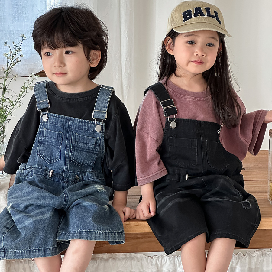 Kids Outdoor Overalls - Salopette in denim unisex per bambini,