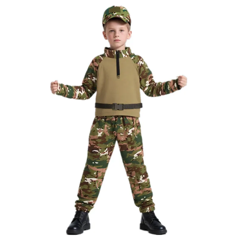 Kids Outdoor Movies - Bambini Adulti Camouflage Rana Outfit Costume