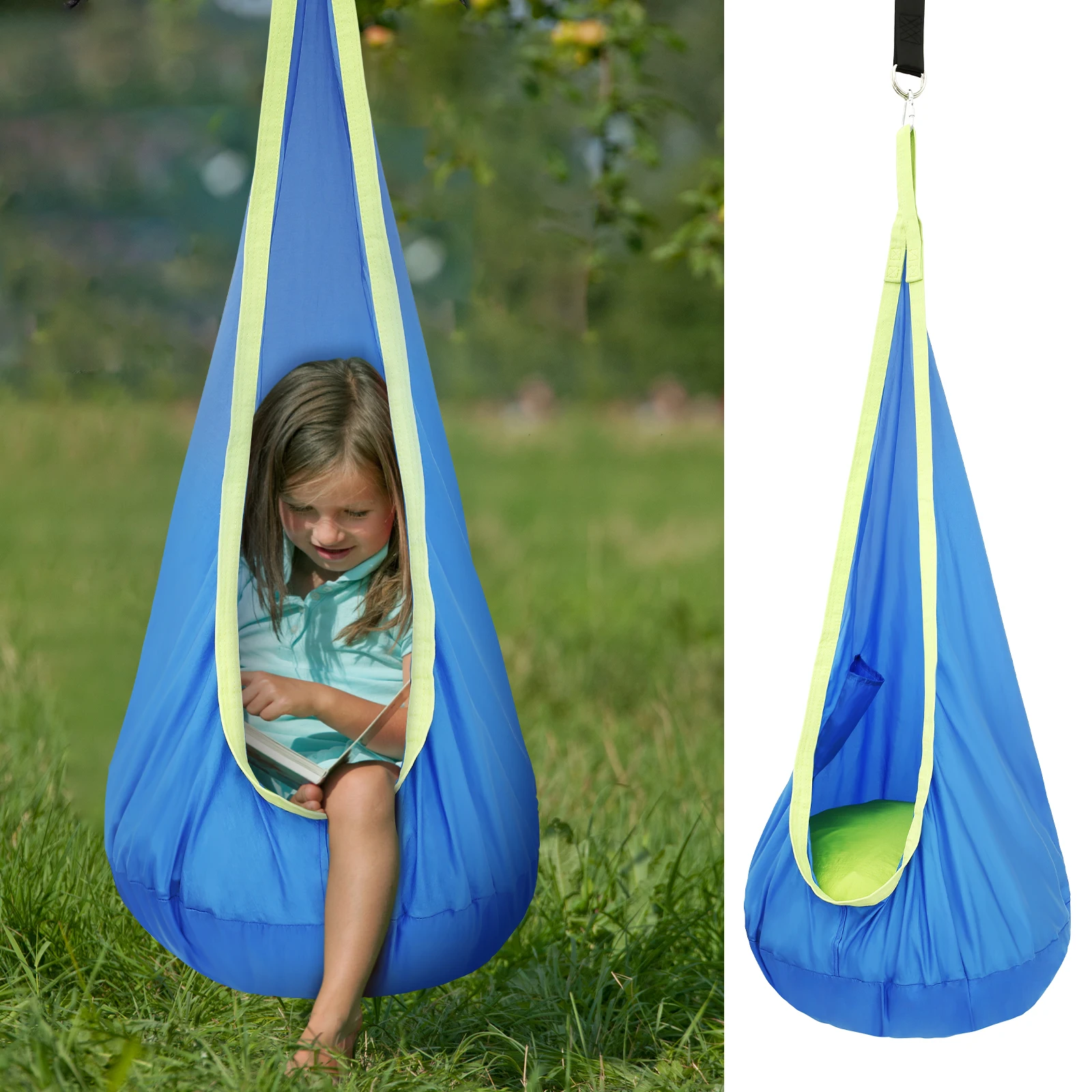 Kids Outdoor Hammock Swing - Sedia a dondolo sensoriale per bambini,