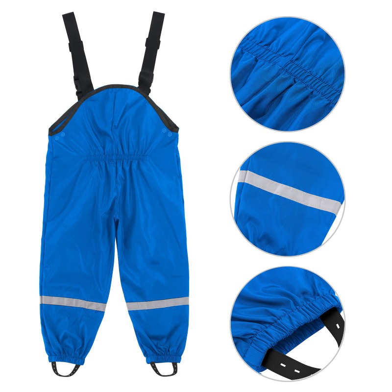 Kids Outdoor Overalls - Pantaloni Impermeabili Traspiranti per Bambini, Tuta