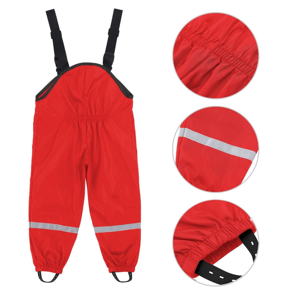 Kids Outdoor Overalls - Pantaloni Impermeabili in PU per Bambini,
