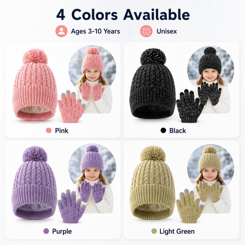 Set di cappello invernale in m - Kids Outdoor Gloves recensione e prezzo
