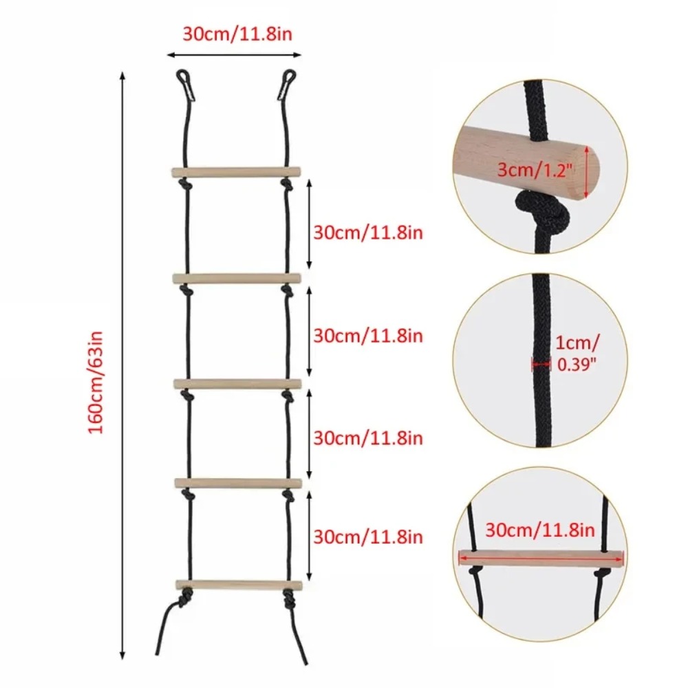 Scala di Corda per Arrampicata - Kids Outdoor Wooden Playset recensione e prezzo