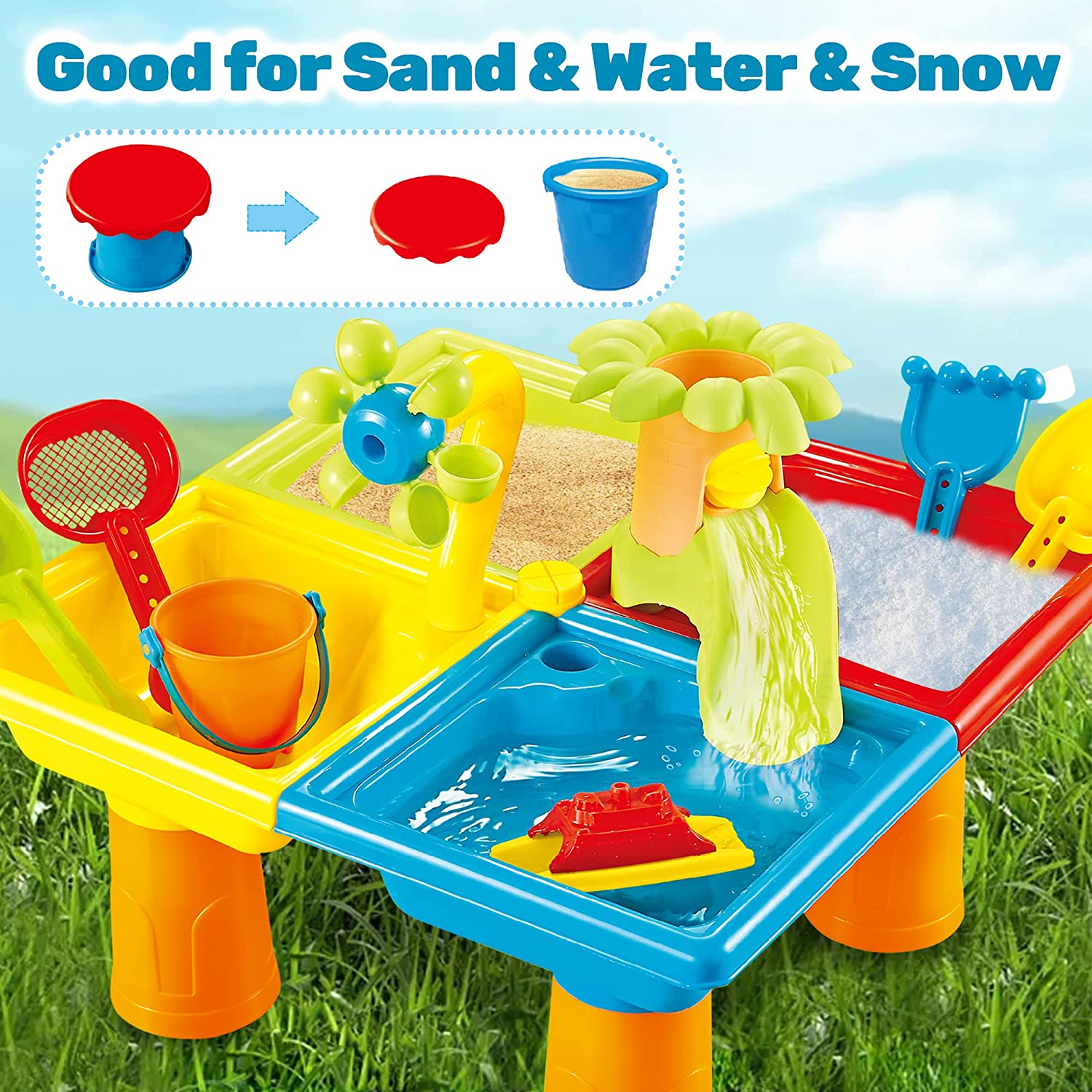 Beach Table Sand Play Toys gio - Kids Outdoor Table recensione e prezzo