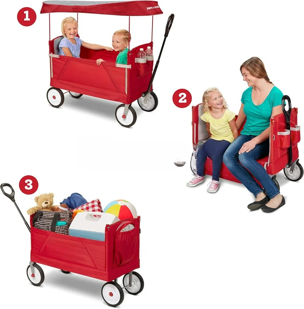 Carro pieghevole EZ 3 in 1, pi - Kids Outdoor Wagon recensione e prezzo