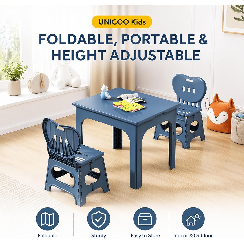 Set Tavolo e Sedie Pieghevoli, - Kids Outdoor Table recensione e prezzo
