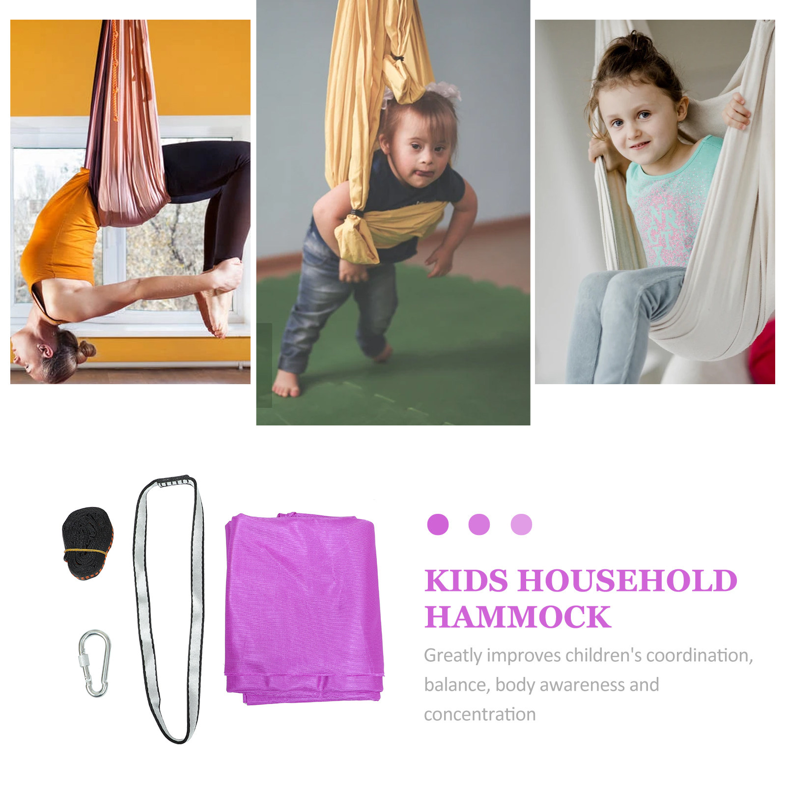 Set di 1 amaca da yoga per bam - Kids Outdoor Hammock Swing recensione e prezzo