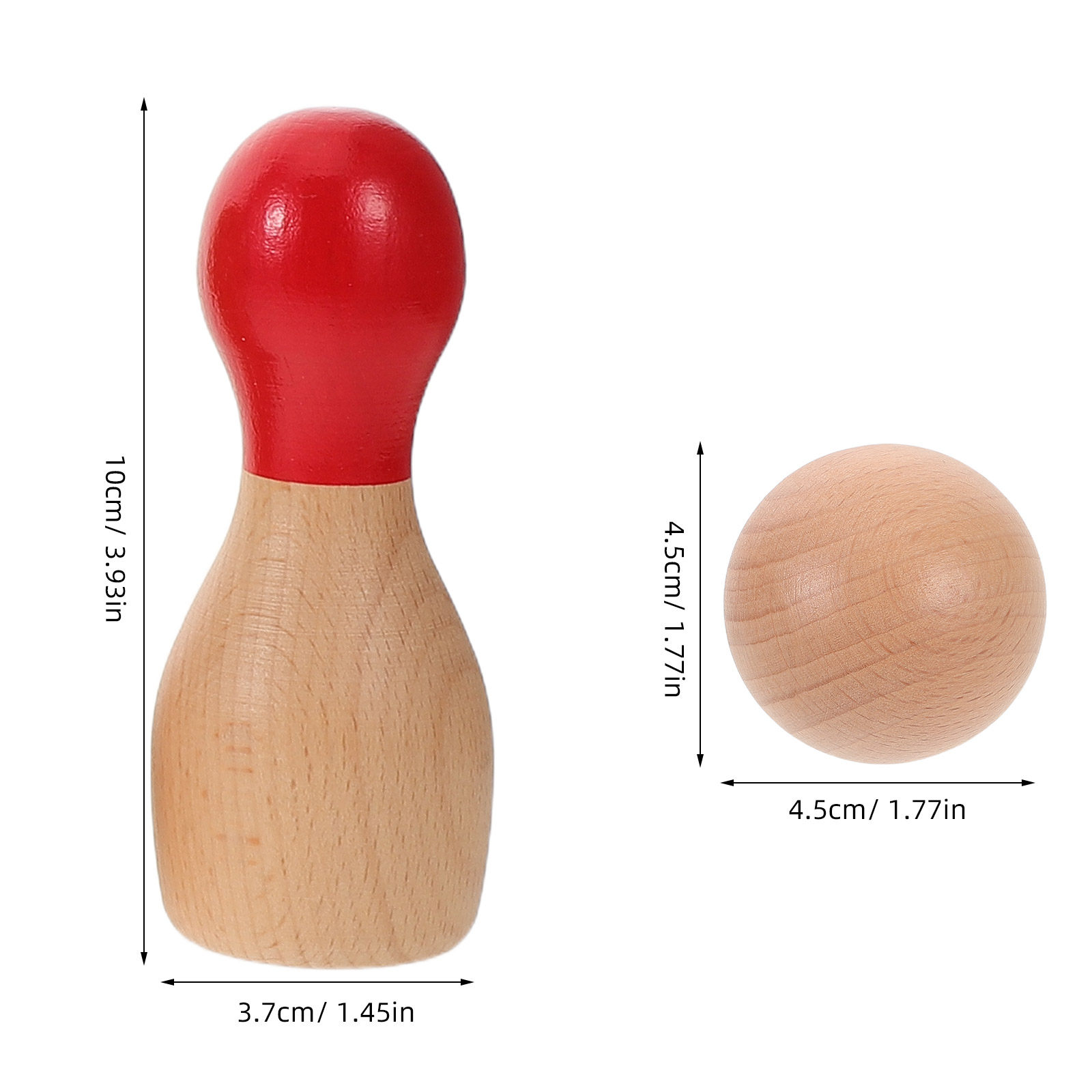 1 Set di Bowling in Legno Arco - Kids Outdoor Wooden Playset recensione e prezzo