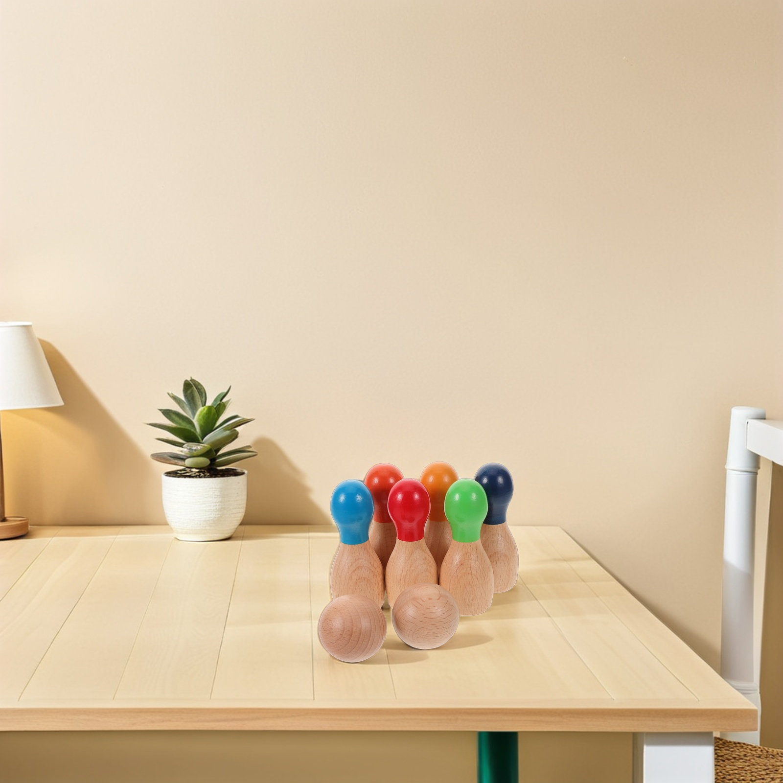 1 Set di Bowling in Legno Arco - Kids Outdoor Wooden Playset recensione e prezzo
