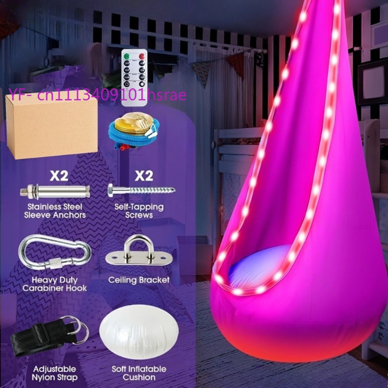 Amaca Gonfiabile Luminosa a LE - Kids Outdoor Hammock Swing recensione e prezzo