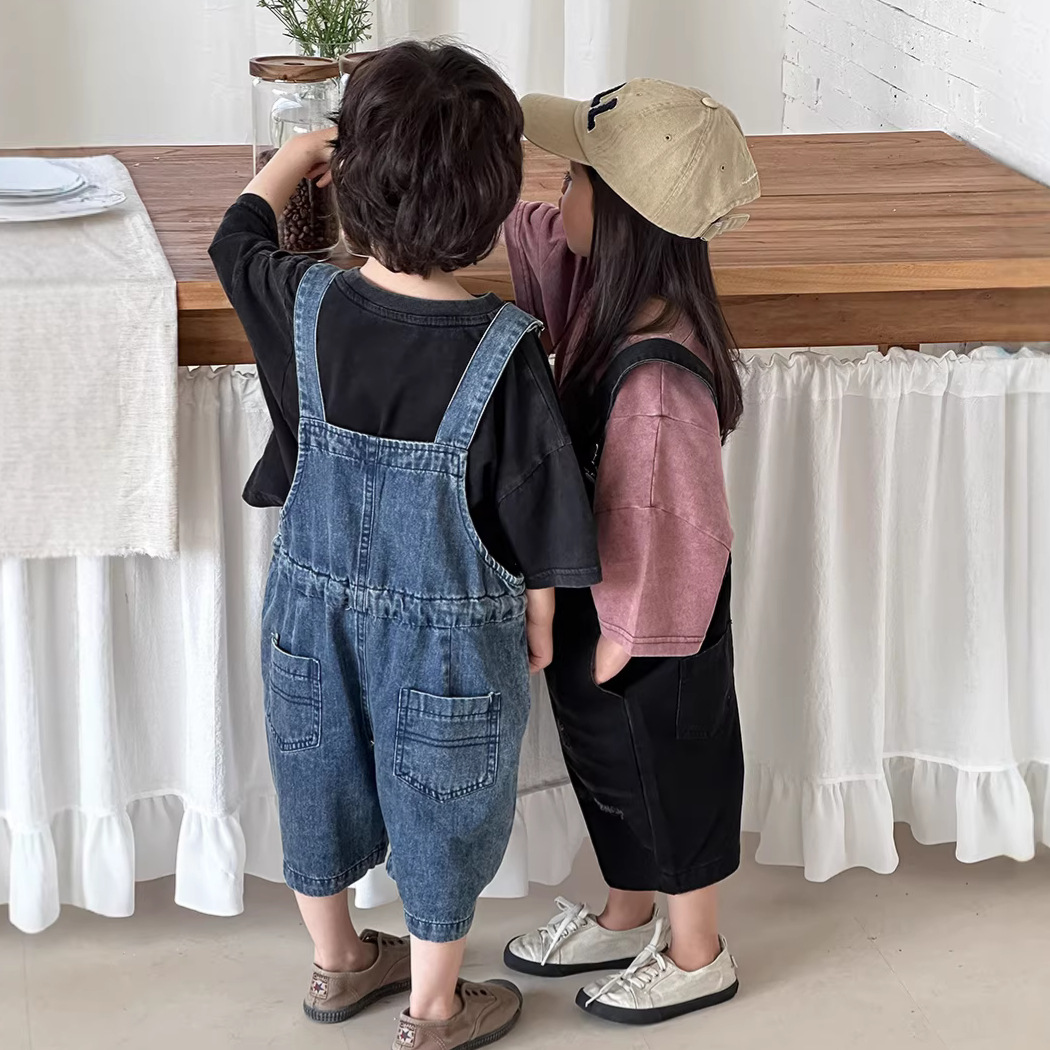 Salopette in denim unisex per  - Kids Outdoor Overalls recensione e prezzo