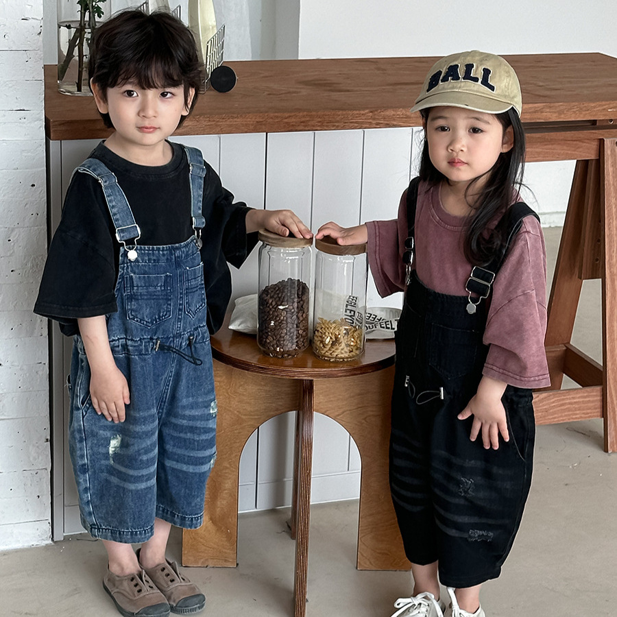 Salopette in denim unisex per  - Kids Outdoor Overalls recensione e prezzo