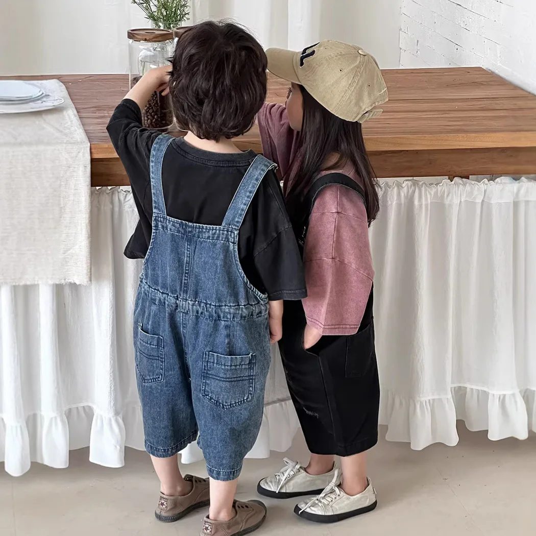 Salopette in denim unisex per  - Kids Outdoor Overalls recensione e prezzo